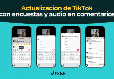 Encuesta activa en la sección de comentarios de un vídeo de TikTok