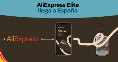 Aplicación de AliExpress mostrando el estado de miembro Elite y su descuento adicional