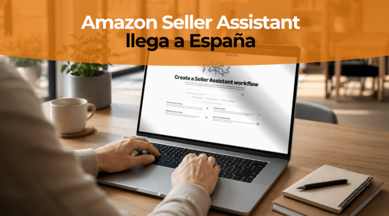Interfaz de Amazon Seller Central mostrando el asistente de IA Seller Assistant analizando datos de un vendedor