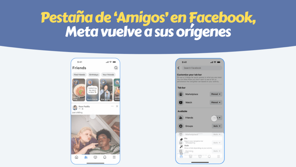 Sección Amigos Facebook