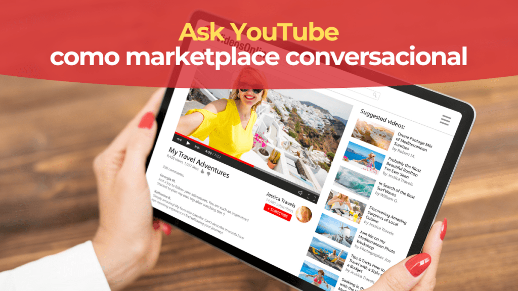 Usuario pregunta sobre productos en un vídeo con Ask YouTube