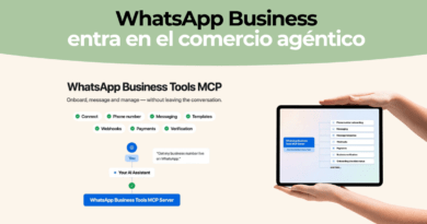 Interfaz de un agente de IA configurando una cuenta de WhatsApp Business mediante instrucciones en lenguaje natural