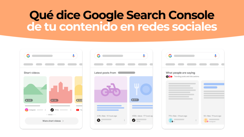 Cómo Search Console analiza tu contenido en redes sociales