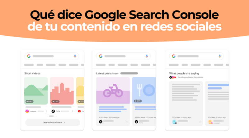 Cómo Search Console analiza tu contenido en redes sociales