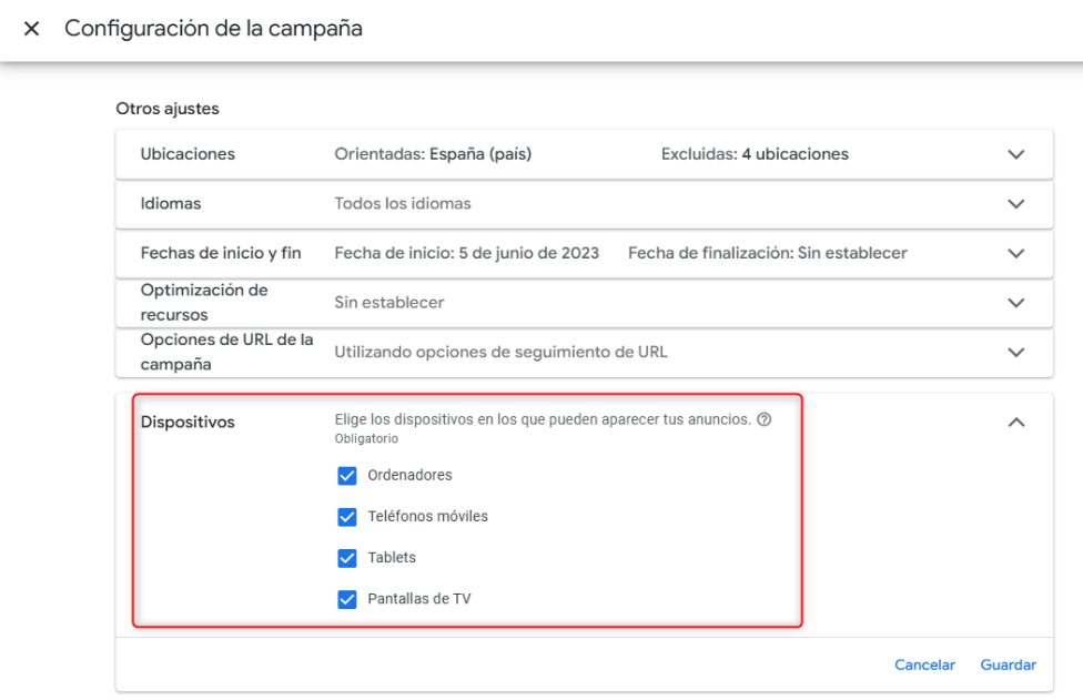 Dispositivos PMax