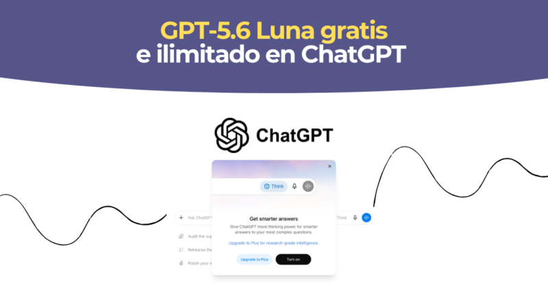 OpenAI ofrece GPT-5.6 Luna gratis e ilimitado en ChatGPT