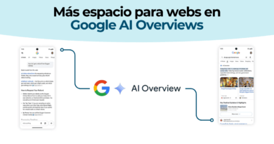 Respuesta del Modo IA de Google con enlaces oficiales destacados en la parte superior