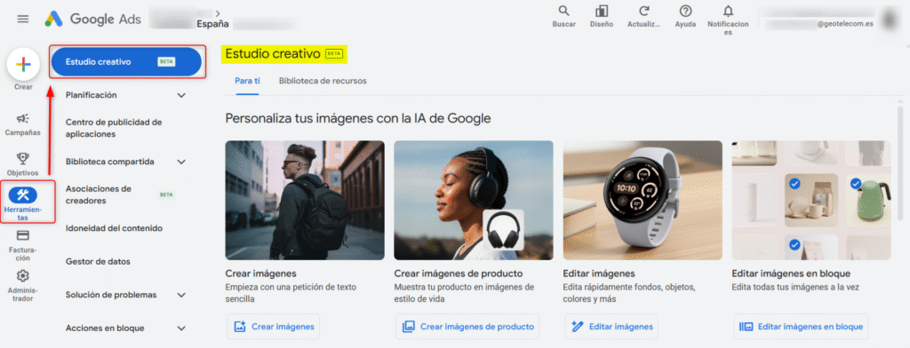 Google Ads Asset Studio