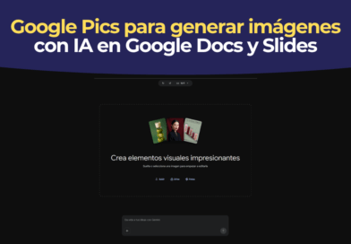 Interfaz de Google Pics generando una imagen dentro de un documento de Google Docs