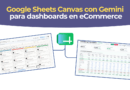 Panel de KPIs de eCommerce creado con Sheets Canvas en Google Sheets