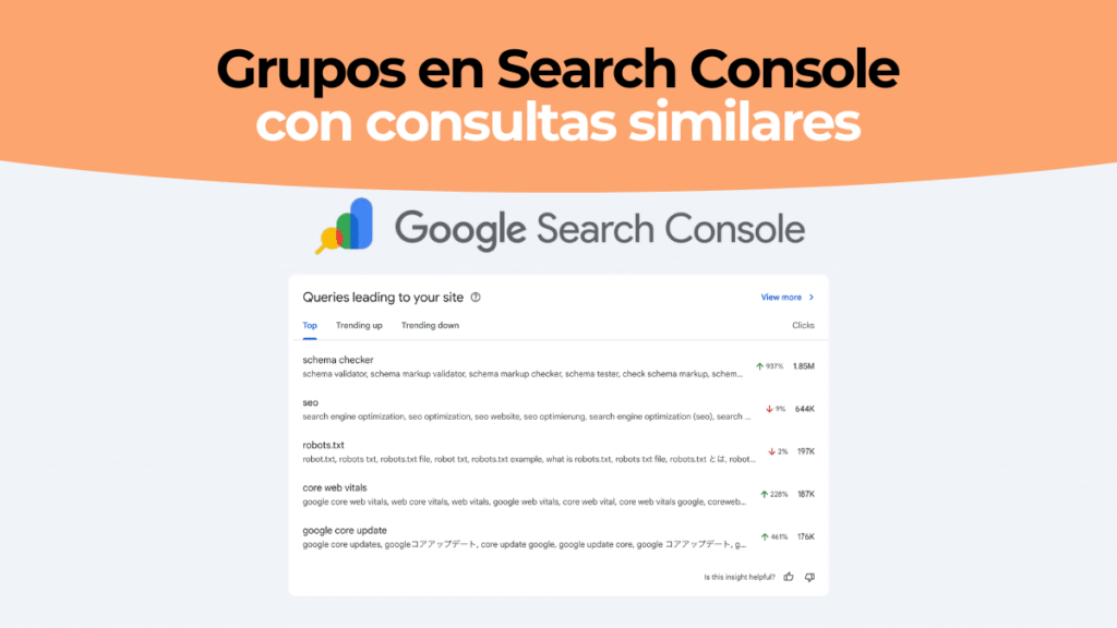 Google Search Console Groups