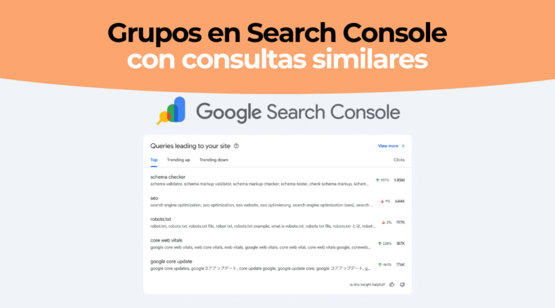 Google Search Console Groups