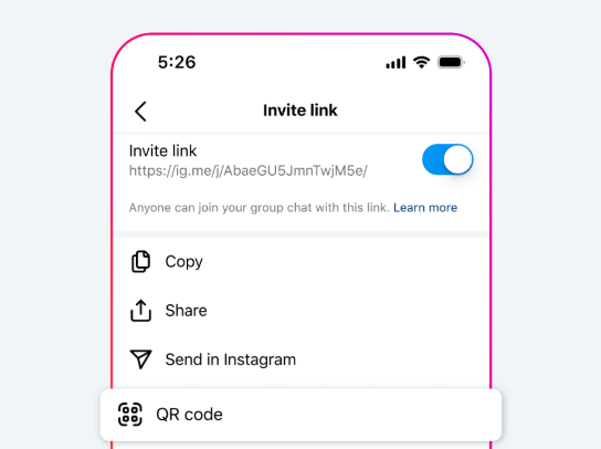 Código QR Instagram