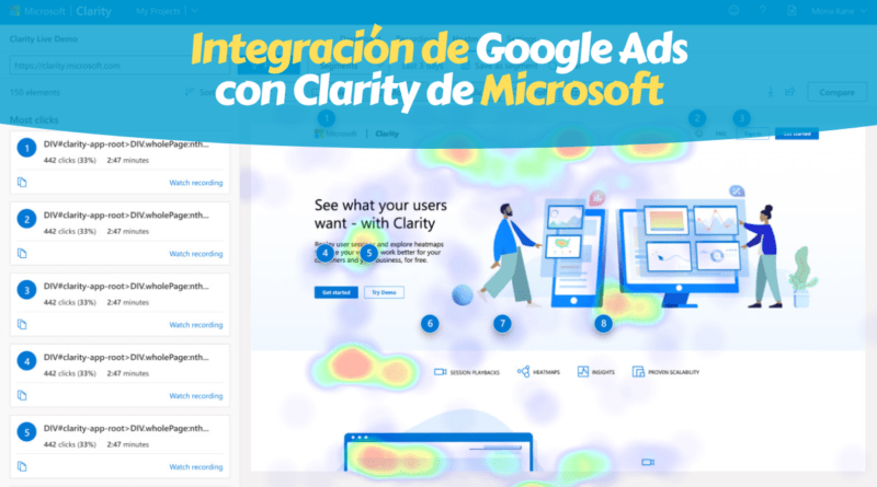 Enlace de Clarity con Google Ads