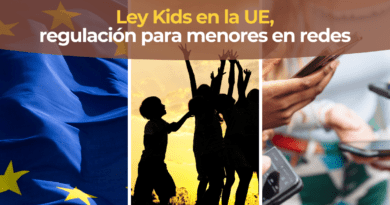 Móvil con iconos de redes sociales bloqueados representando la Ley Kids de la Unión Europea