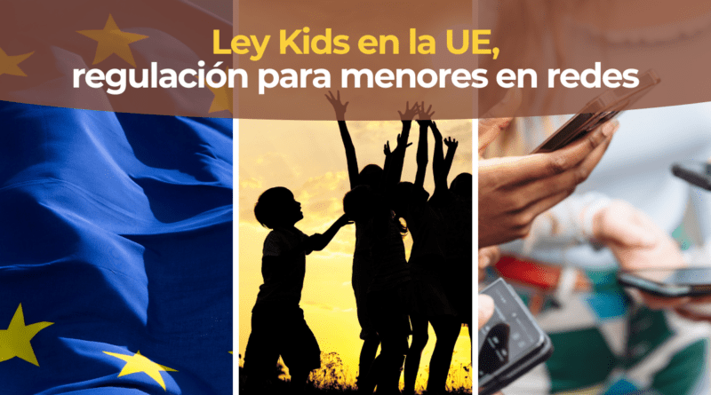 Móvil con iconos de redes sociales bloqueados representando la Ley Kids de la Unión Europea