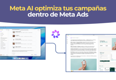 Panel de Meta AI para campañas analizando el rendimiento de anuncios de Meta Ads