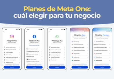 Panel comparativo de los planes de Meta One para Instagram, Facebook y WhatsApp Business
