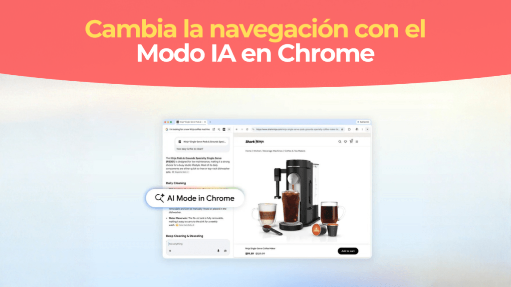 Navegación en Modo IA con Google Chrome