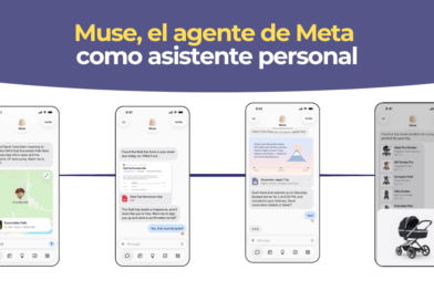 Interfaz de Muse, el agente de IA de Meta, completando una compra online