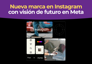 La nueva marca de Instagram con su wordmark renovado sobre fondo degradado