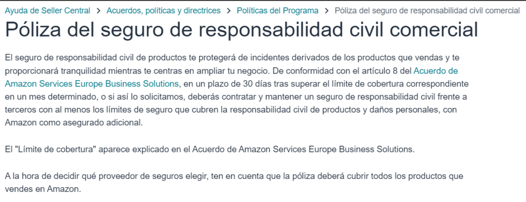 Seguro Obligatorio Amazon