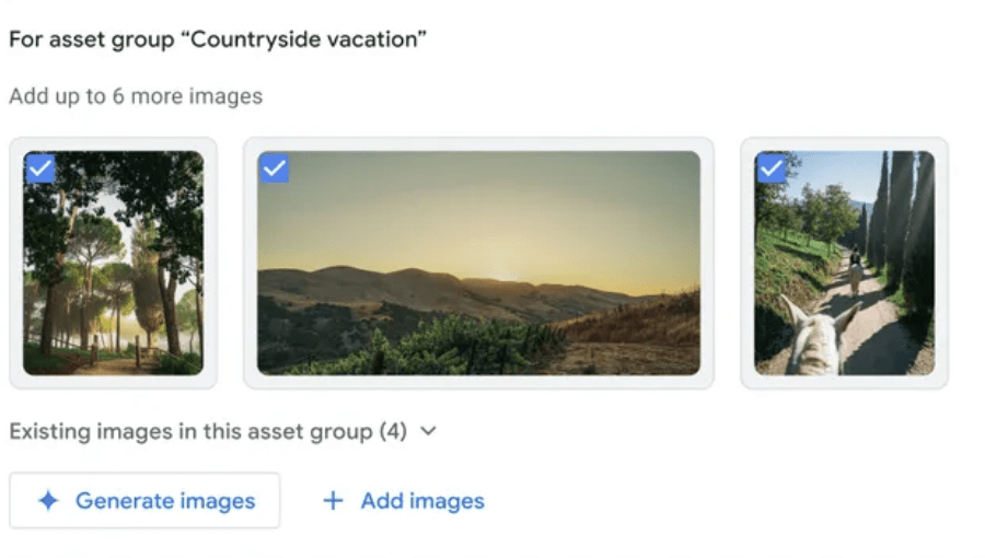 Imágenes con IA en Google