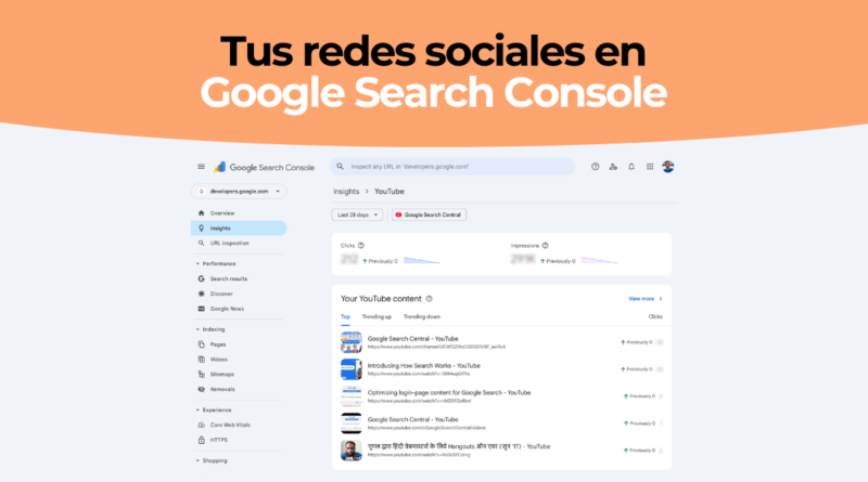 Social Media Google Search Console