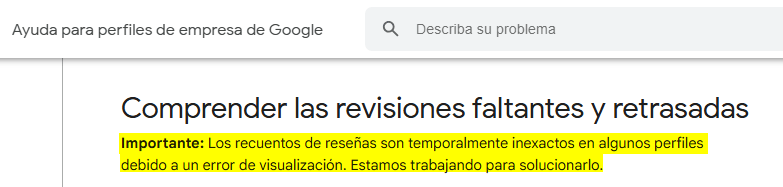 Bug Google Reviews