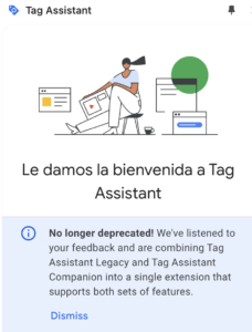 Extensión Google Tag Assistant