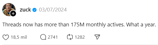 Mark Zuckerberg Threads