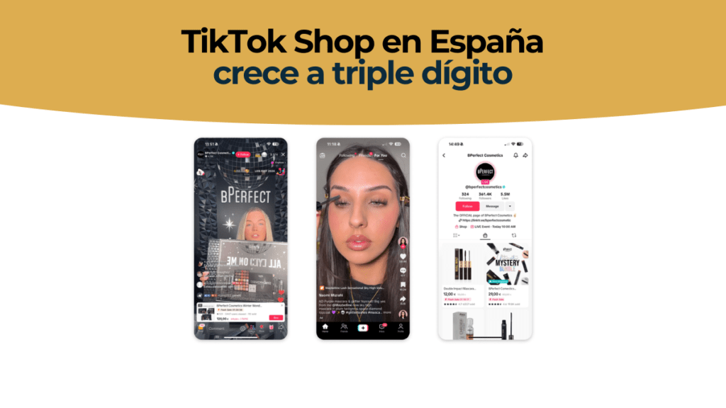 Persona comprando un producto en TikTok Shop desde el móvil durante una sesión de LIVE Shopping