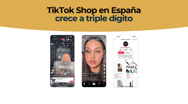 Persona comprando un producto en TikTok Shop desde el móvil durante una sesión de LIVE Shopping
