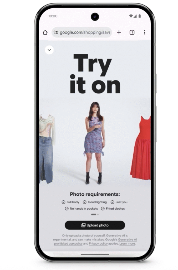 Probar Ropa en Google