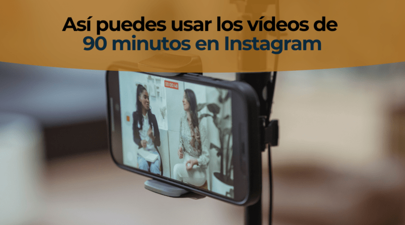 Vídeo de larga duración reproduciéndose en Instagram junto a varios Reels extraídos del mismo contenido