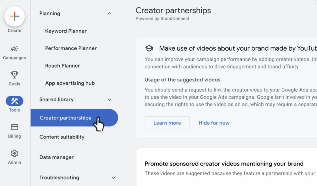 Vinculación YouTube y Google Ads